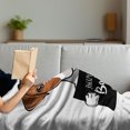 thumbnail image 3 of Jack Russell Soft Flannel Fleece Throw Blanket, Cartoon Composition with Dog Holding a Sign Criminal Activity, Cozy Plush for Indoor and Outdoor Use, 50" x 60", Brown Charcoal Grey, by Ambesonne, 3 of 5