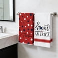 thumbnail image 7 of FEOLGEHLY Patriotic Kitchen Towels 4th of July Independence Day Fireworks Stars Red White Blue Dish Towels, 16x24 inch Seasonal Summer Memorial Day Decoration Hand Towels Set of 2, 7 of 7