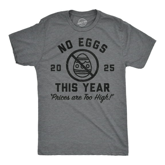 Mens Funny T Shirts No Eggs This Year Sarcastic Easter Graphic Novelty Tee for Men Graphic Tees