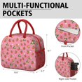 thumbnail image 6 of Lunch Bag Lunch Box for Women Reusable Insulated Lunch Bags,Water-Resistant Fruits Strawberry Pattern Cooler Lunch Tote Bag, Large Capacity for Work Travel Picnic, 6 of 6