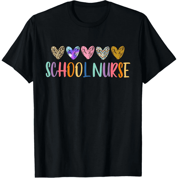 School Nurse Heart Nursing Student Nursing Appreciation T-Shirt