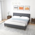 thumbnail image 2 of Mid Century Modern Davlon Gray King Bed, 2 of 3
