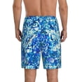 thumbnail image 6 of KLL Vibrant Blue Floral for Men's 1-Pack Shorts,Sleep Pajama Shorts for Men Soft Pj Shorts Men's Pajama Bottoms Sleepwear -XX-Large, 6 of 7