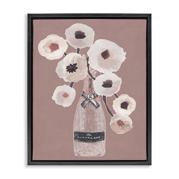 Stupell Industries Shabby Chic Black Floating Frame Canvas Art, 17 x 21, by Reinders