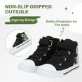 thumbnail image 4 of Kids Toddler Sneakers for Boys High Top Walking Canvas Shoes with Easy Wear Strap, Interstellar Dinosaur, Size 10, 4 of 6