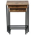 thumbnail image 6 of ZENSTYLE Set of 3 Nesting Side Table MDF End Tables Metal Frame Staggered Height Industrial Style, 6 of 10