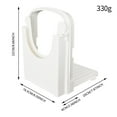 thumbnail image 3 of LEEYNEER Clearance!  Multitool Bread Slicer For Homemade Bread Foldable & Adjustable To 5 Different Thickness Slice Easy With Rubber Feet Recipe E Book Sandwich Knife Set White, 3 of 9