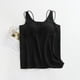 thumbnail image 1 of Pijama de manga corta para mujer, de gasa, con cuello en V y tirantes, para verano. Blusa de poliéster para mujer., 1 of 3