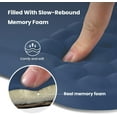 thumbnail image 2 of shiyou-Ergonomic Mouse Pad with Wrist Rest Support, Mousepad with Memory Foam Wrist Rest and Non-Slip PU Base, Massage Bulge Design for Pain Relief, Computer, Wireless Mouse, Desk(12.2x9.8 inch)Blue, 2 of 4