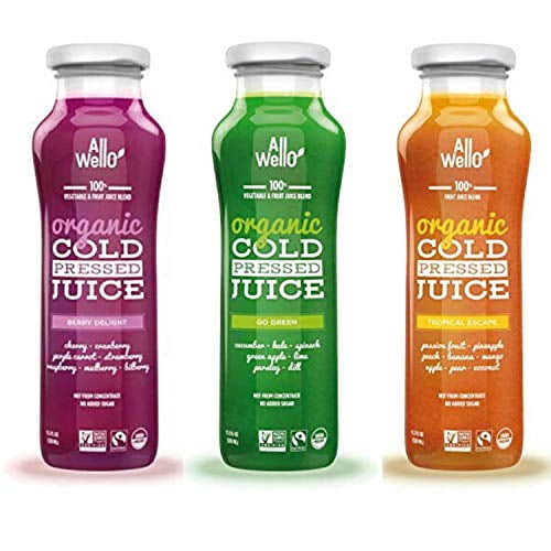 Healthy Juices To Buy At Walmart AllWellO Mix of Organic Cold Pressed Juice Drinks with Real Fruits and