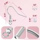 thumbnail image 3 of Kit de ganchos para aretes Aiythouy de 600 piezas hipoalergénicos color plata, 3 of 6