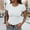 W-White, variant on Adeawade Womens T Shirts Short Sleeve Solid Color Tops Round Neck Classic Tee Daily Wear Xs White