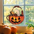 thumbnail image 6 of Ghost Book Light Halloween Decor, 7.87" Hanging Acrylic Reading Lamp with Warm Light, Cute Ghost Reading on Pumpkin Basket Window Decor for Book Lovers Season, 6 of 6