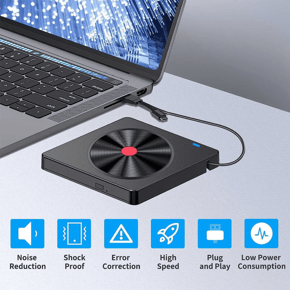 External Optical Drive Laptop CD Burner USB Movie Disk DVD Player Readable Memory Card Multifunction Drive Burner