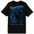 thumbnail image 3 of Superman Man Of Steel Adult Black Crew Neck Short Sleeve T-shirt-6XL, 3 of 5