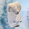 thumbnail image 3 of Wipya Integrated Mask Beanie Hat For Women And Men Full Face Protection Windproof Fleece Lined Winter Warm Hat For Outdoor Activities SizeBeige, 3 of 6