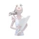 thumbnail image 2 of Adorno de mesa Figura de señorita con porta flores Escultura de resina coleccionable de 21,5 x 31 cm para regalo de boda Multifuncional, 2 of 8