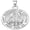 Silver, variant on Picturesongold.Com Saint Margaret of Cortona Religious Necklace Pendants Adult- 2/3" Sterling Silver