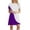 Purple, variant on IROINNID Summer Dresses for Women , Plus Size Summer Casual Printed T-shirt Dresses for Women with Round Neck and Short Sleeve Dress