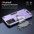 thumbnail image 4 of For Motorola Edge (2024) 5G Case PC+TPU Drop-Proof Protective Phone Cover - Black, 4 of 5