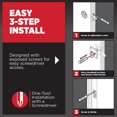 thumbnail image 4 of Deadbolt Lock Kwikset San Clemente en cromo pulido, 4 of 5