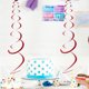 thumbnail image 3 of 6 piezas de decoraciones colgantes en espiral para fiestas, serpentinas, espirales, decoraciones para techo, cumpleaños, bodas, baby showers., 3 of 7