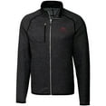 thumbnail image 2 of Men's Cutter & Buck Bobby Bowden Heather Charcoal Florida State Seminoles Big & Tall Mainsail Full-Zip Jacket, 2 of 3