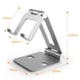 thumbnail image 2 of Soporte plegable para teléfono de escritorio Soporte ajustable para teléfono móvil Oficina en casa Estante antideslizante de aleación de aluminio Scienceny EL000173-00B, 2 of 2