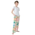 thumbnail image 3 of FORMRS Boys Pajama Pants with Pockets Size 11-12Y Kids Lounge Sleep Bottoms, Pink Checkered Daisy, 3 of 8