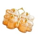 thumbnail image 4 of Bandeja para servir con divisiones, bandeja decorativa para condimentos con tapa y asa, para aperitivos, cuencos pequeños extraíbles para postres y Naranja, 4 of 8