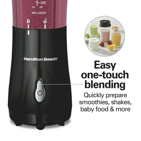 Hamilton Beach Single Serve Blender with Travel Lid, Model 51101BV