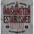 thumbnail image 2 of Washington Rugged Evergreen Forest Men's Graphic T Shirt Tees Brisco Brands S, 2 of 4