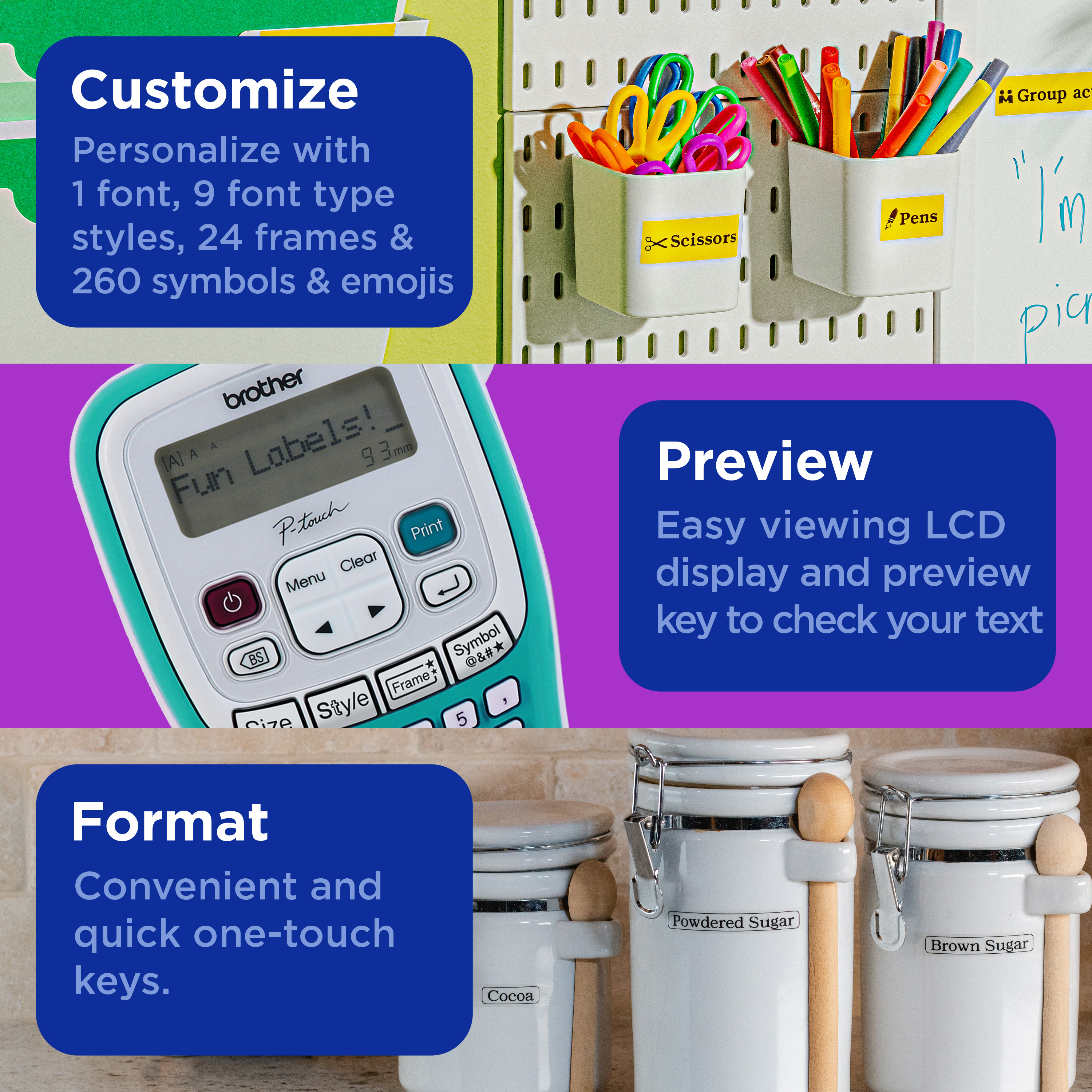 Brother P-Touch PTH103W Handheld Label Maker photo 4