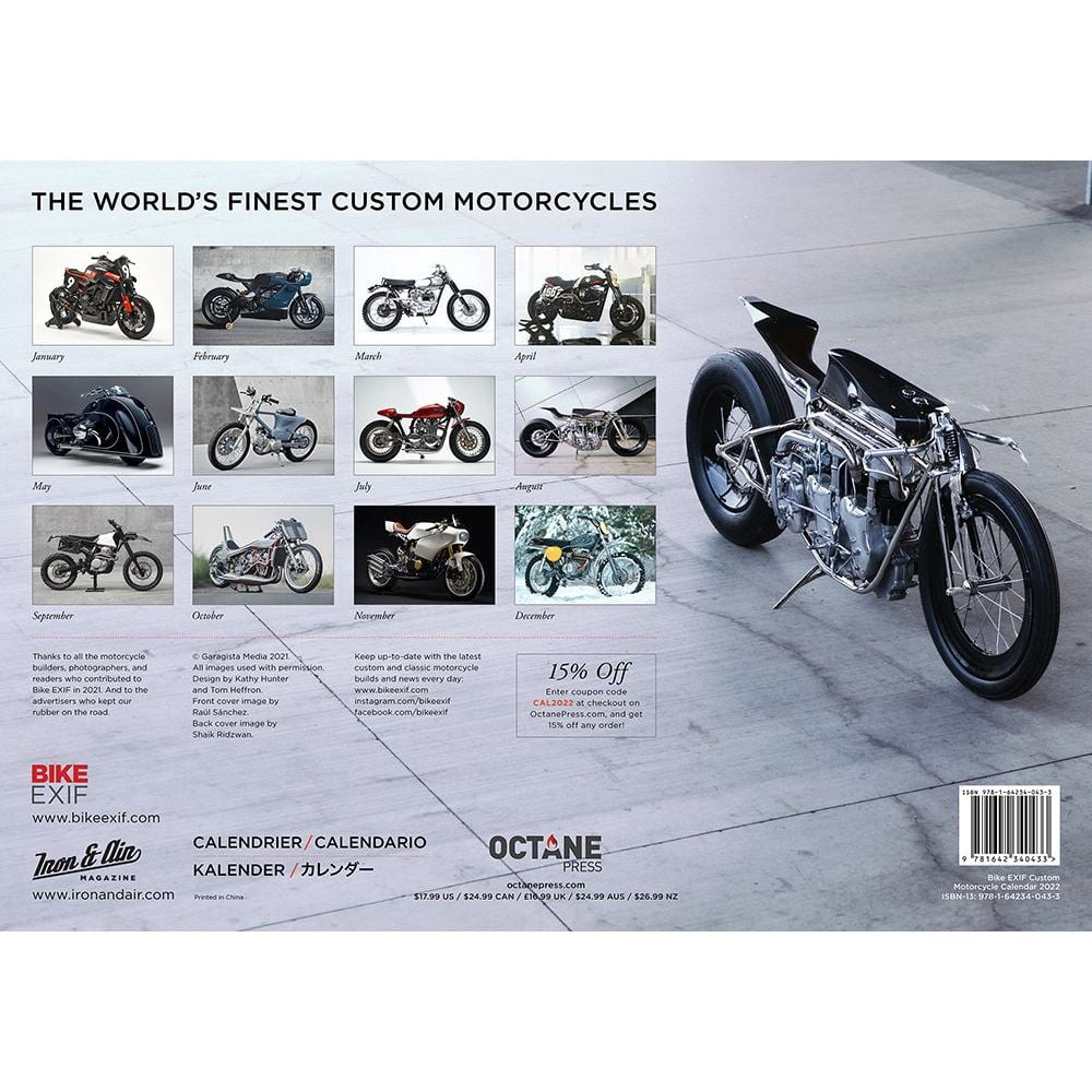 Bike Exif Custom Motorcycle Calendar 2022 (Other) - Walmart.com