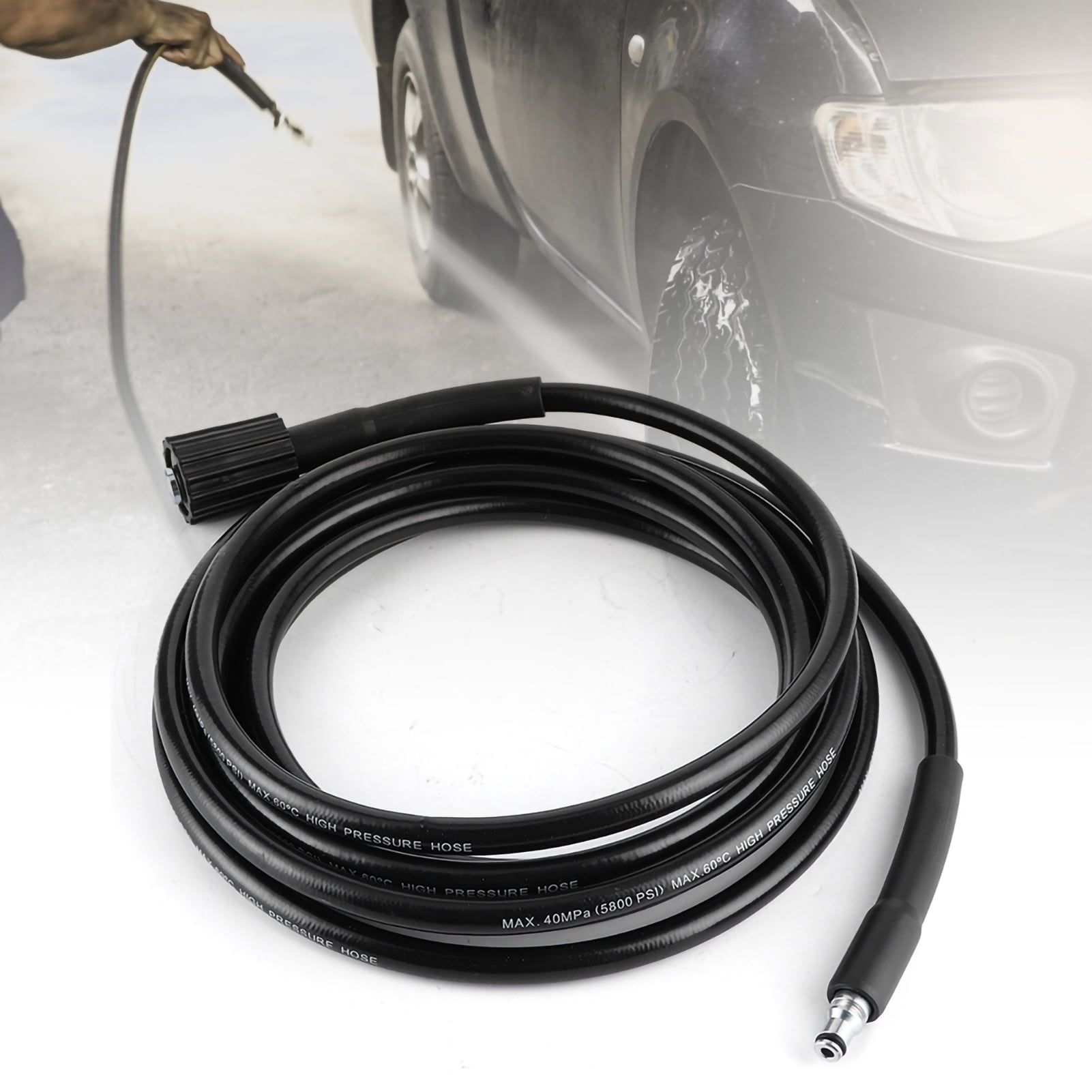 High Pressure Washer Hose Jet Wash Extension Hose,40Mpa M22 Pressure Washer Hose Jet Power Wash Fit for C100 C110 C120 C130 C140 10m / 32.8ft