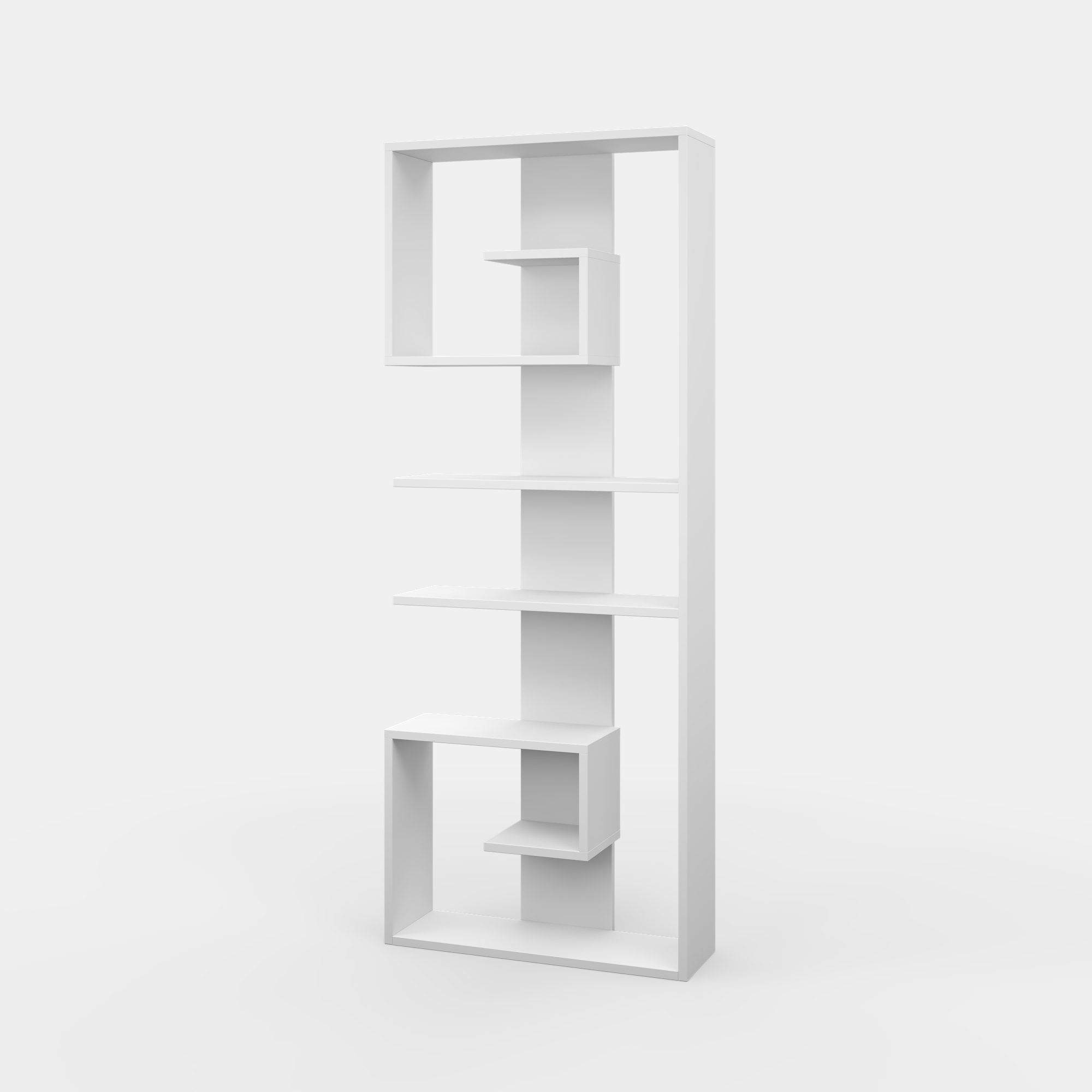 Ada Home Decor Truro Multiple Tier Open Shelf Modern Bookcase, White
