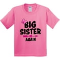thumbnail image 3 of Inktastic Big Sister Again with Bow and Arrow Youth T-Shirt, 3 of 5