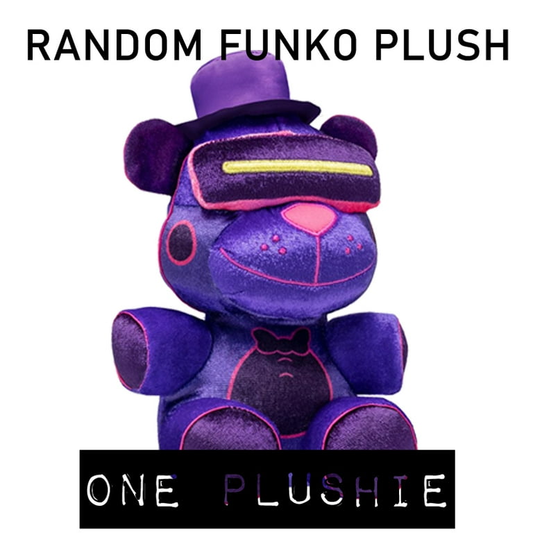 Funko Plushies Five Nights at Freddy's Blacklight Series Collectible Plush  (One Random) Neon Plushies and 2 My Outlet Mall Stickers 