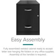 thumbnail image 4 of Pemberly Row 18"D 2 Drawer Vertical Metal Filing Cabinet - Black, 4 of 17