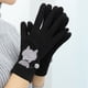 thumbnail image 3 of Guantes de mujer de invierno de terciopelo cálidos y bonitos para estudiantes, para conducir, para pantallas táctiles, para esquiar y montar a caballo, 3 of 4
