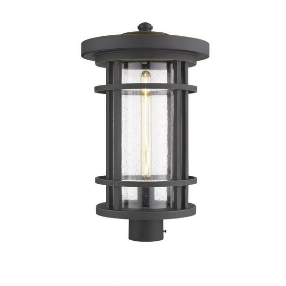 1 Light Outdoor Post Mount Lantern In Craftsman Style 14.25 Inches Wide By 109.5 Inches High Z-Lite 570Phxl-Orb