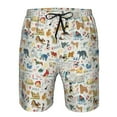thumbnail image 3 of Logiee Dogs Funny Pets Print Mens Swim Trunks Quick Dry Board Shorts,Breathable Hawaii Beach Shorts Swimwear Bathing Suits-Small, 3 of 6