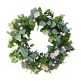 thumbnail image 4 of Guirnalda artificial de simulación, guirnalda hecha a mano, 42 cm Guirnalda verde Guirnaldas de Pascua Guirnaldas de primavera para puerta Fiesta de Gloria Corona colgante de puerta delantera, 4 of 9