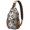 Tribal Ethnic, variant on Lightweight Hiking Sling Backpack Featuring Marine Life, Sea Turtle Cartoon, and Coral Reef Abstract Art, Multi-Functional Design Ideal for Travel and Outdoor Enthusiasts
