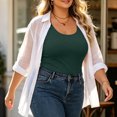 thumbnail image 4 of Zormilly Plus Size Tank Tops for Women Sleeveless Scoop Neck Tank Tops Slim Fit Casual Soft Top, L-5XL, 4 of 5