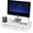white, variant on Solid Wood Monitor Stand Riser, Monitor Riser with 2 Adjustable Height, 15.8 inch Computer Riser for Computer, iMac, PC, Printer, Computer Monitor Stand for Home & Office, Natural