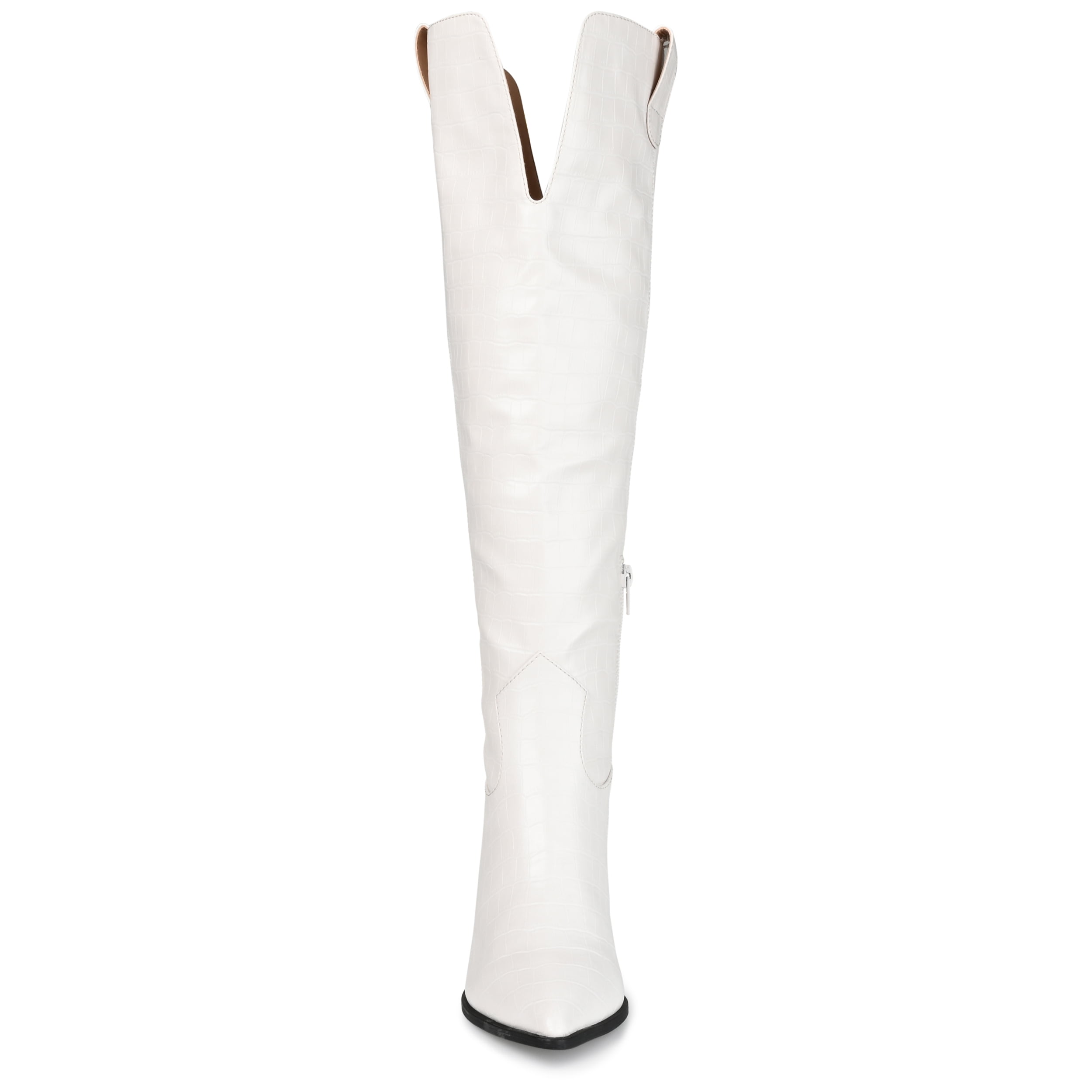 Journee Womens Therese  Stacked Heel Knee High Boots, Widths Available