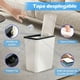 thumbnail image 3 of Bote de Basura para Baño con Tapa Juego de 4, 13 L/3.4 Gallon de Basura Cocina, para Baño, Cocina, Despacho, Dormitorio, Aseo, Salón,Cesto de Basura Delgado y Compacto(Beige), 3 of 8