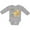 AC-Heather Grey, variant on Cute Christmas Fa Lla Llama Boys or Girls Long Sleeve Baby Bodysuit