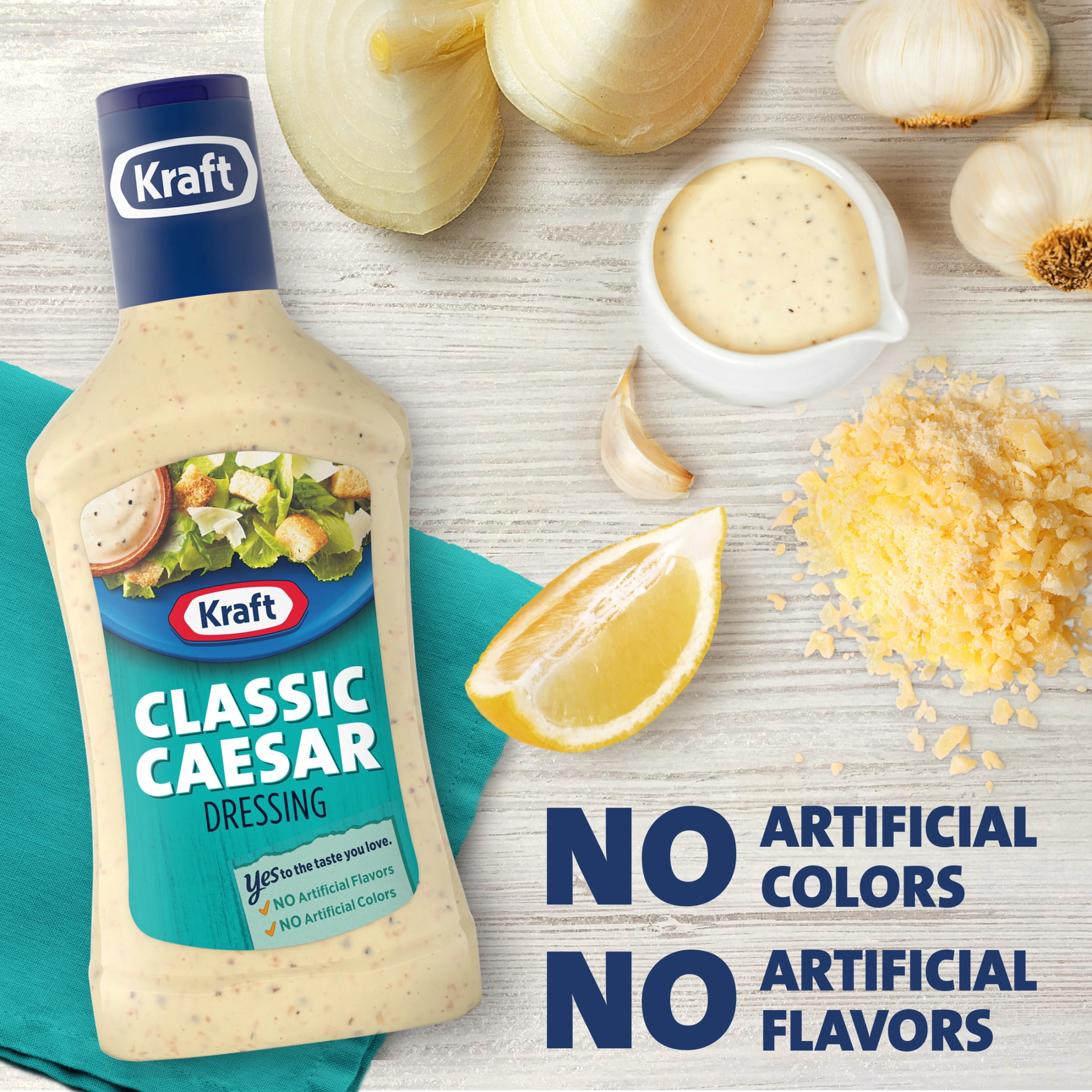 kraft classic caesar dressing nutrition facts (6 pack) Kraft Lite Classic Caesar Dressing, 16 fl oz Bottle